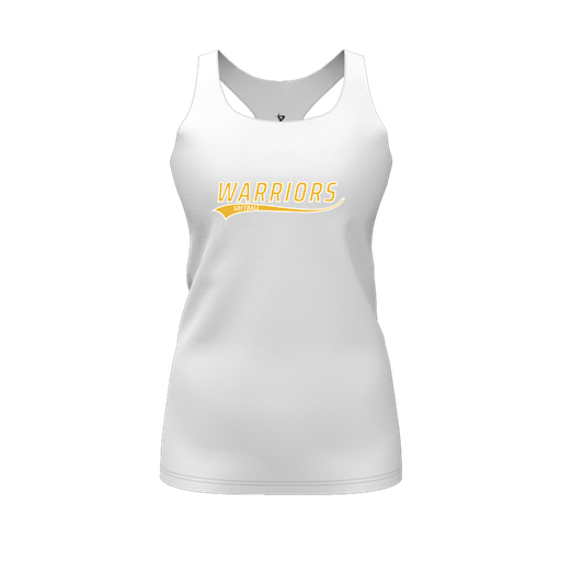 [FT0TRBWH-FYS-LOGO2] Decker Racerback Tank Top (Female Youth S, White, Logo 2)