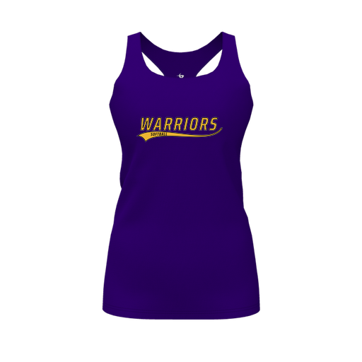 [FT0TRBPP-FYS-LOGO1] Decker Racerback Tank Top (Female Youth S, Purple, Logo 1)