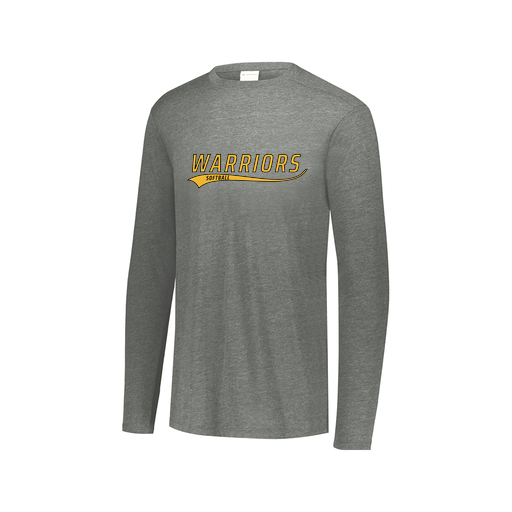 [FTLCUBGY-AXS-LOGO1] Decker Men's Tri-Blend T-Shirt - Long Sleeve (Adult XS, Gray, Logo 1)